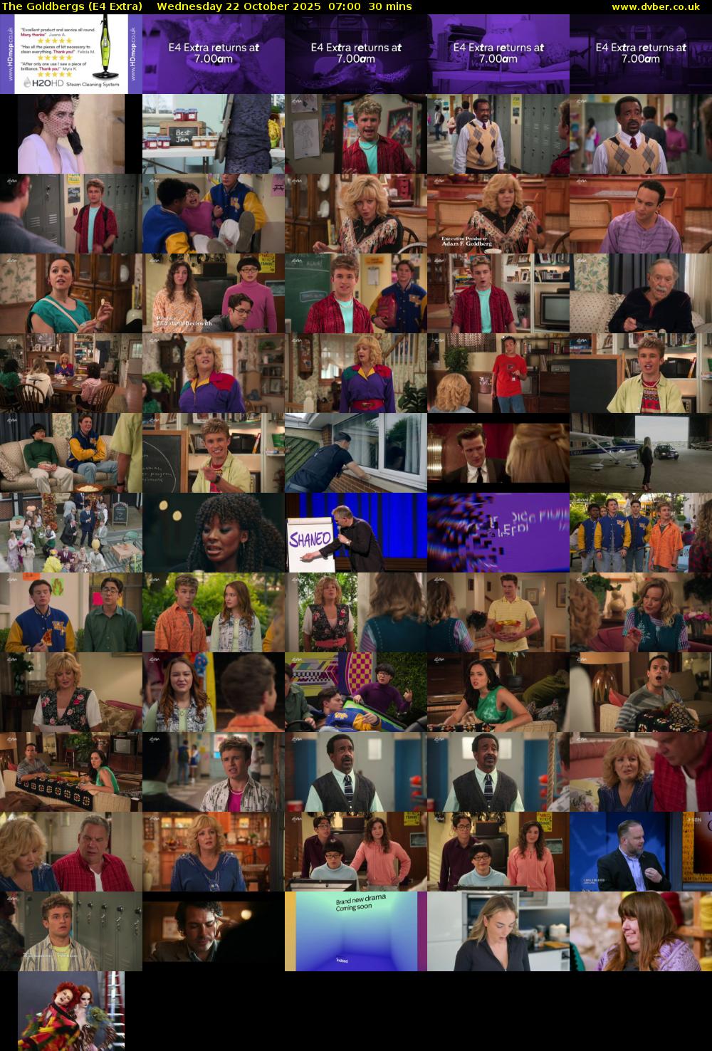 The Goldbergs (E4 Extra) Wednesday 22 October 2025 07:00 - 07:30