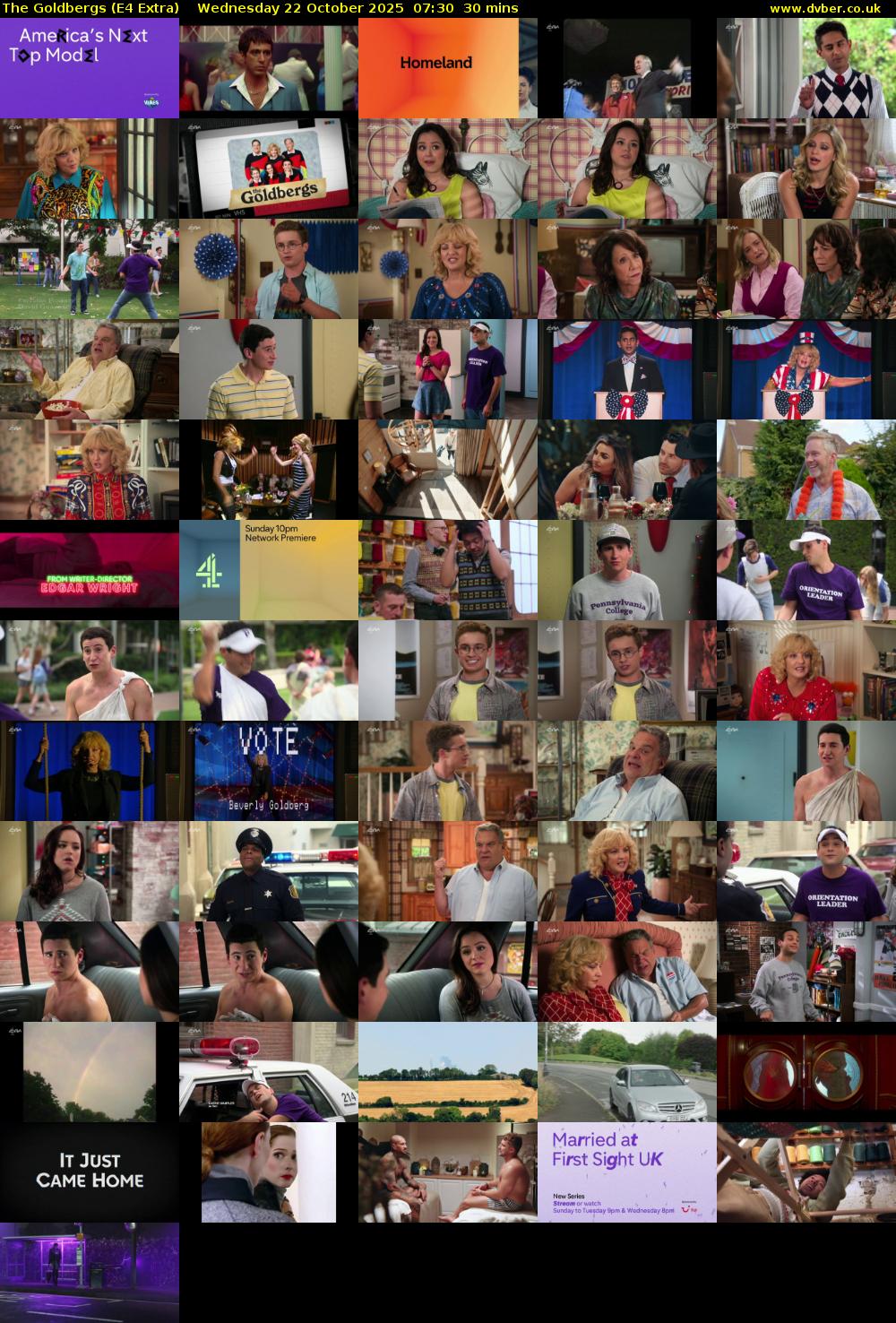 The Goldbergs (E4 Extra) Wednesday 22 October 2025 07:30 - 08:00