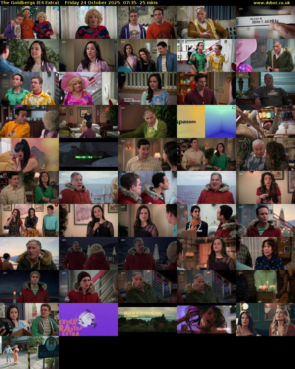 The Goldbergs (E4 Extra) Friday 24 October 2025 07:35 - 08:00