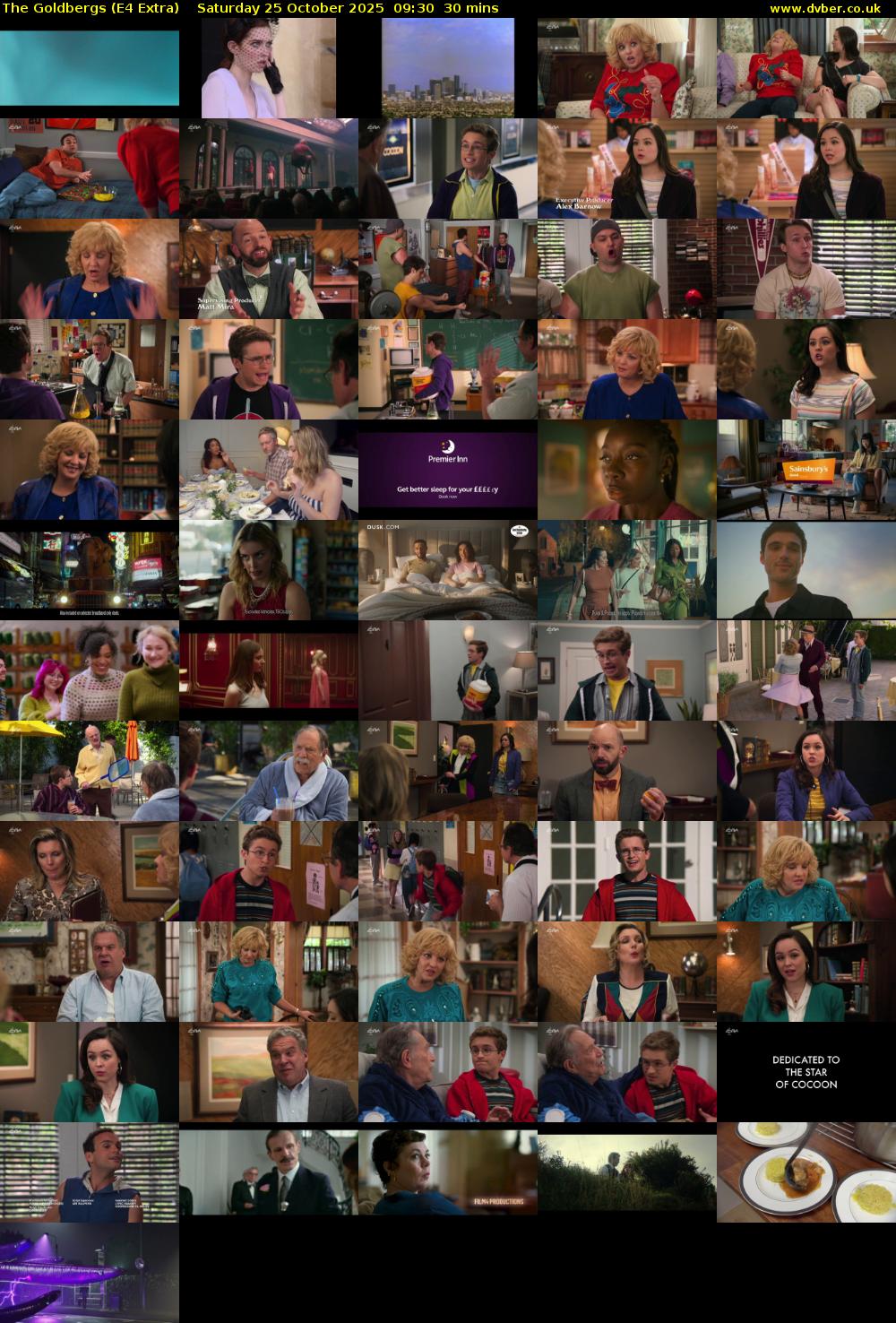 The Goldbergs (E4 Extra) Saturday 25 October 2025 09:30 - 10:00