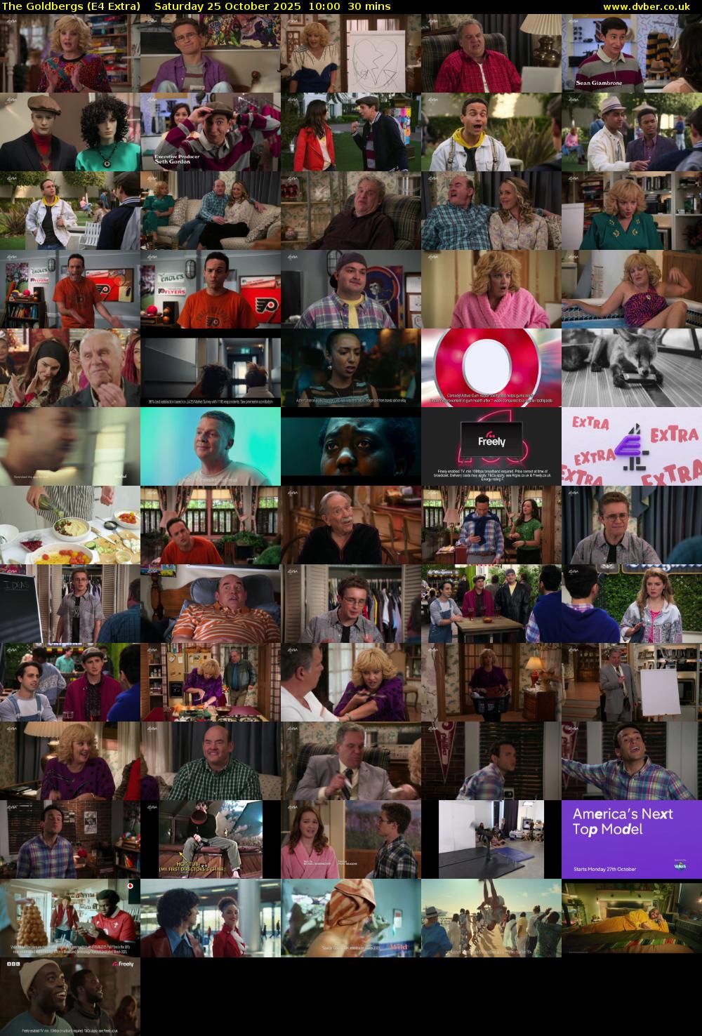 The Goldbergs (E4 Extra) Saturday 25 October 2025 10:00 - 10:30