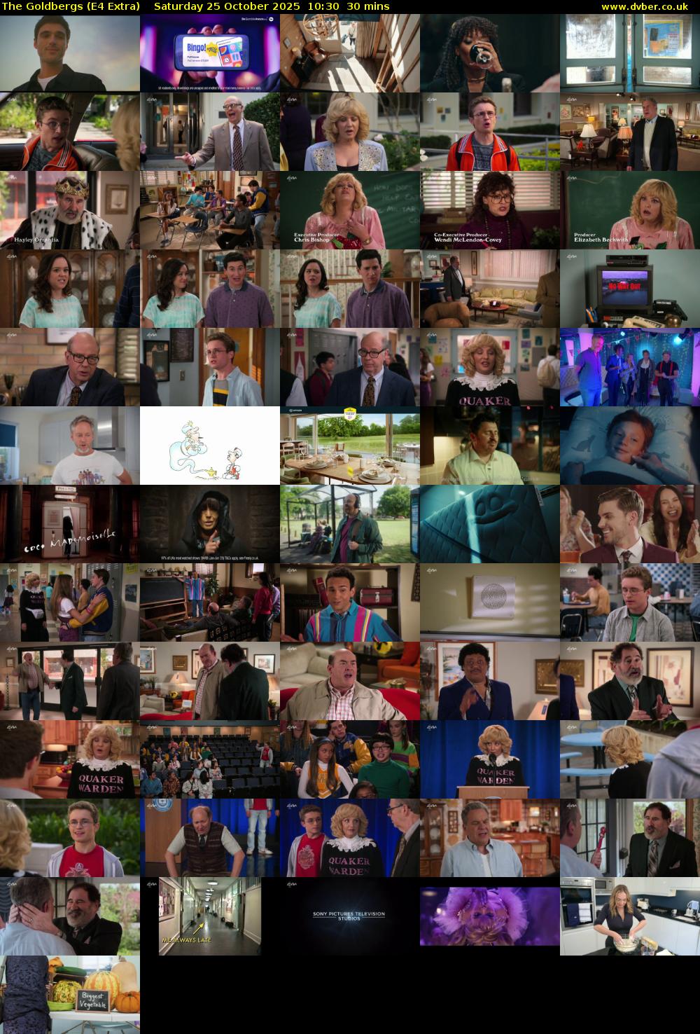 The Goldbergs (E4 Extra) Saturday 25 October 2025 10:30 - 11:00