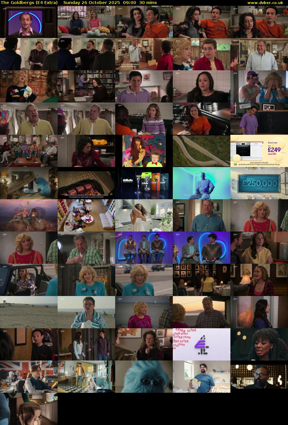 The Goldbergs (E4 Extra) Sunday 26 October 2025 09:00 - 09:30