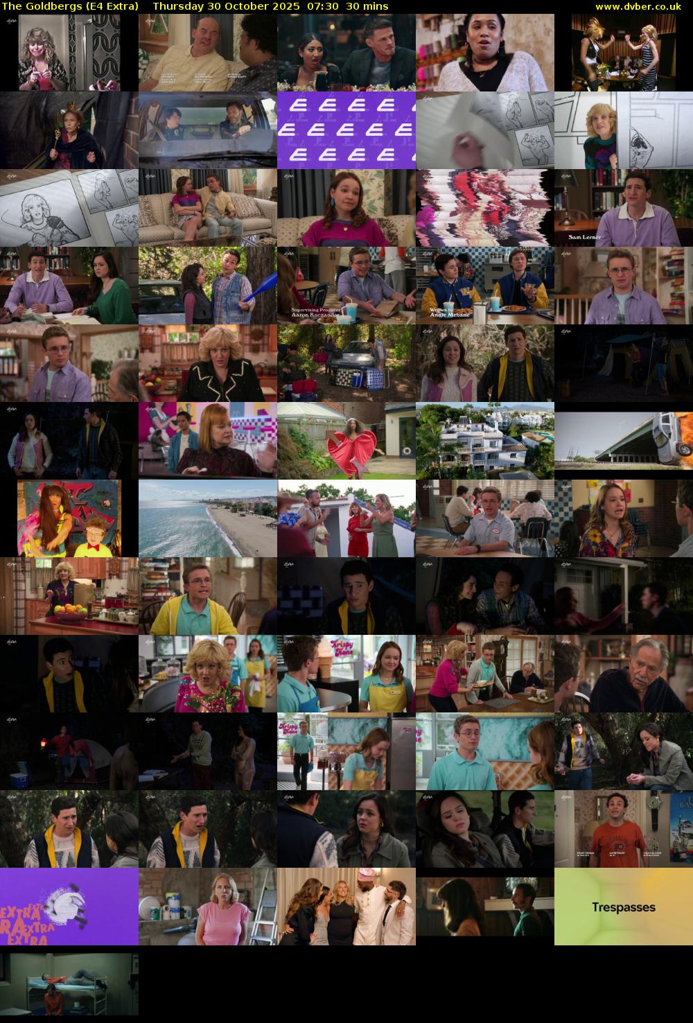 The Goldbergs (E4 Extra) Thursday 30 October 2025 07:30 - 08:00