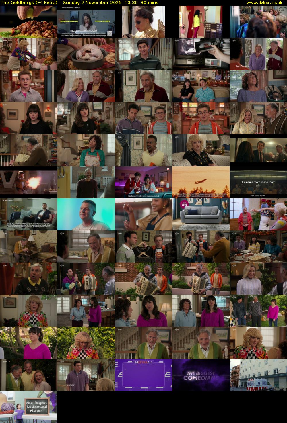 The Goldbergs (E4 Extra) Sunday 2 November 2025 10:30 - 11:00