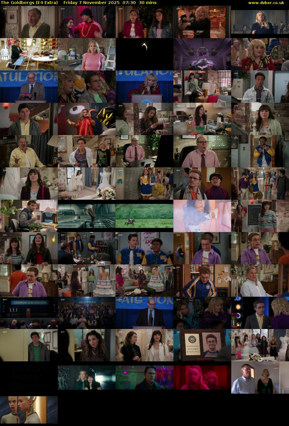 The Goldbergs (E4 Extra) Friday 7 November 2025 07:30 - 08:00