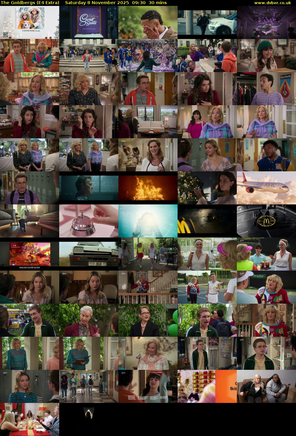 The Goldbergs (E4 Extra) Saturday 8 November 2025 09:30 - 10:00