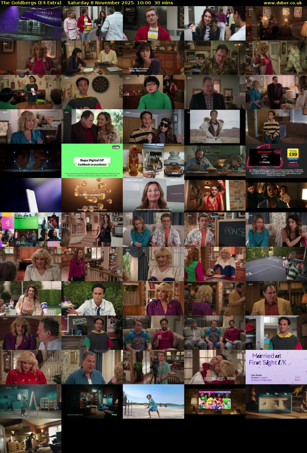 The Goldbergs (E4 Extra) Saturday 8 November 2025 10:00 - 10:30