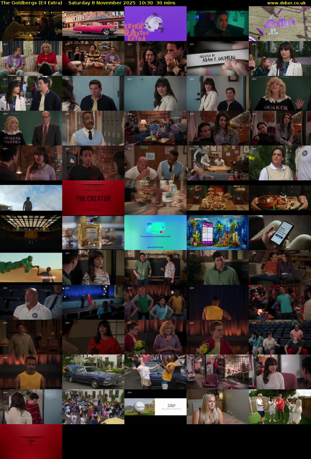 The Goldbergs (E4 Extra) Saturday 8 November 2025 10:30 - 11:00