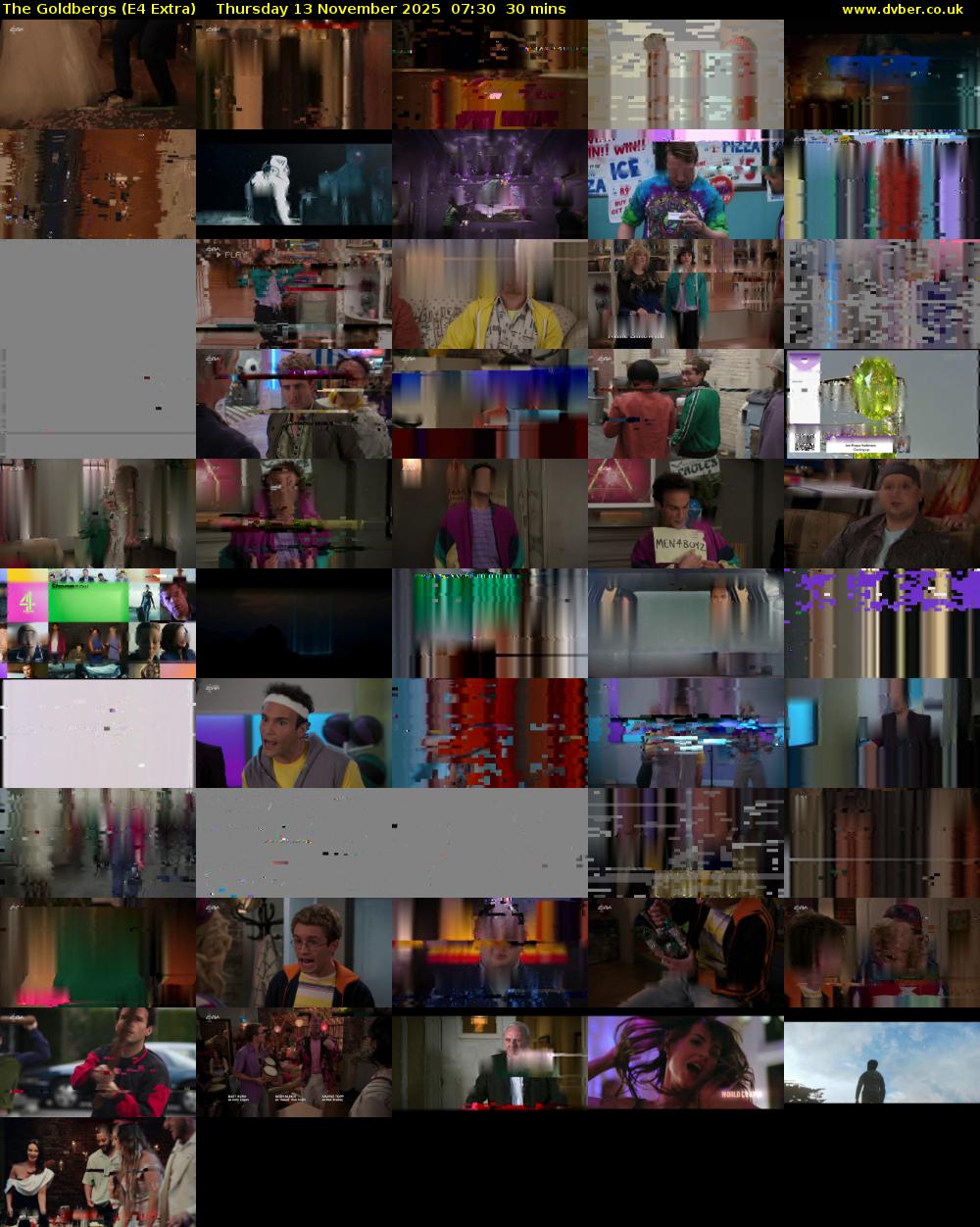 The Goldbergs (E4 Extra) Thursday 13 November 2025 07:30 - 08:00