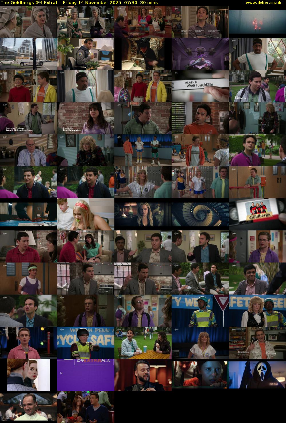 The Goldbergs (E4 Extra) Friday 14 November 2025 07:30 - 08:00