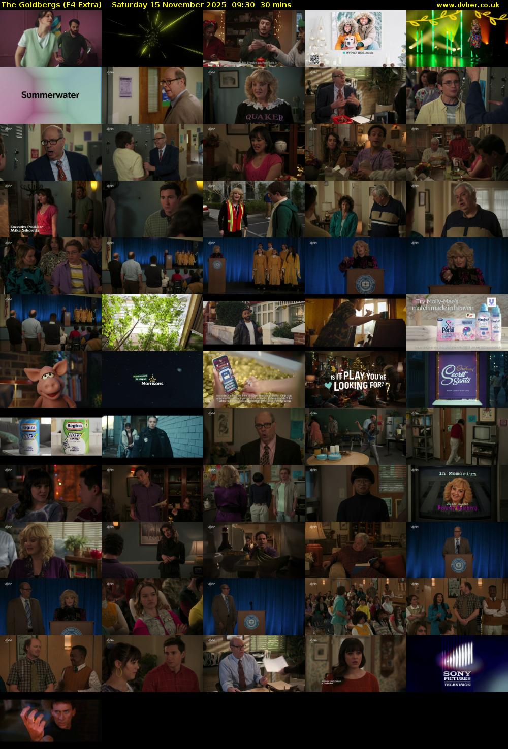 The Goldbergs (E4 Extra) Saturday 15 November 2025 09:30 - 10:00