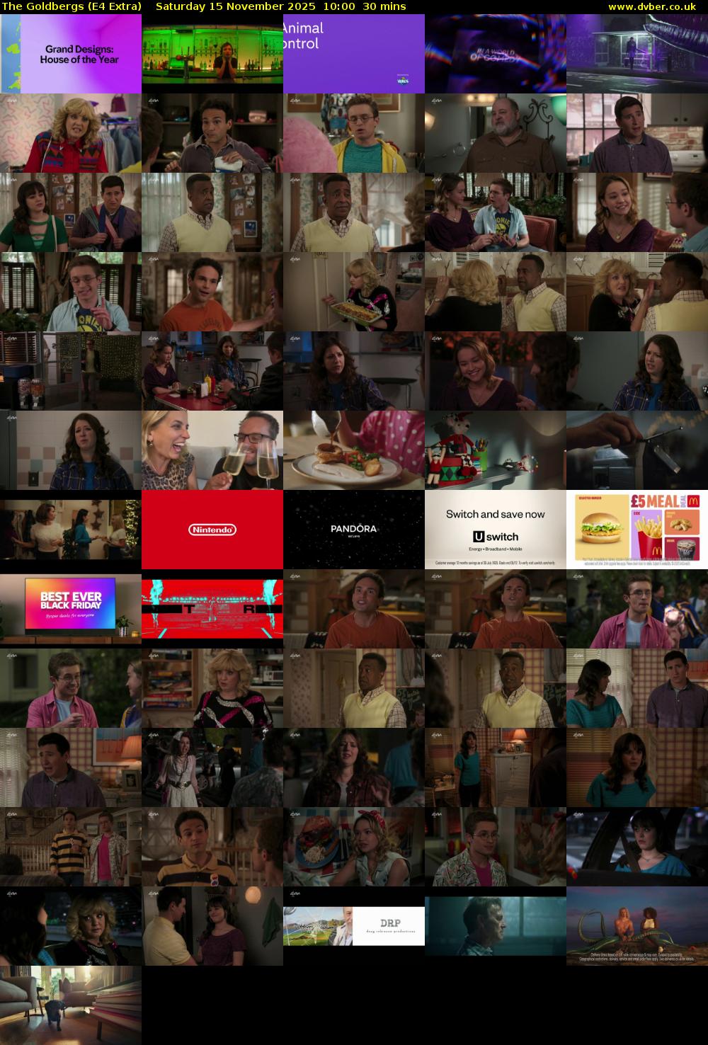 The Goldbergs (E4 Extra) Saturday 15 November 2025 10:00 - 10:30