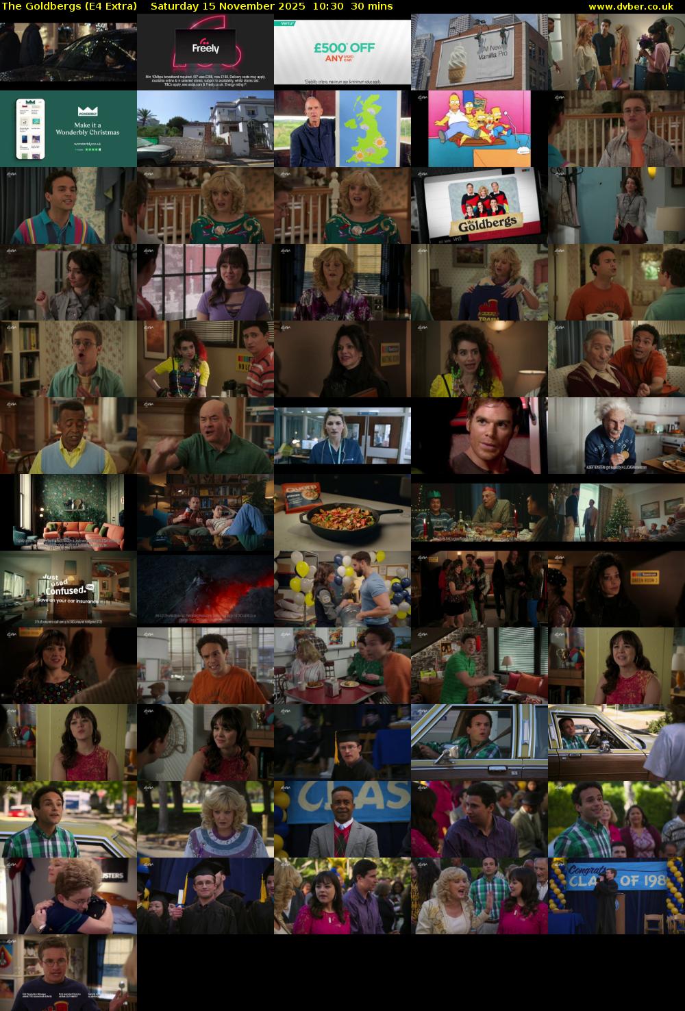 The Goldbergs (E4 Extra) Saturday 15 November 2025 10:30 - 11:00