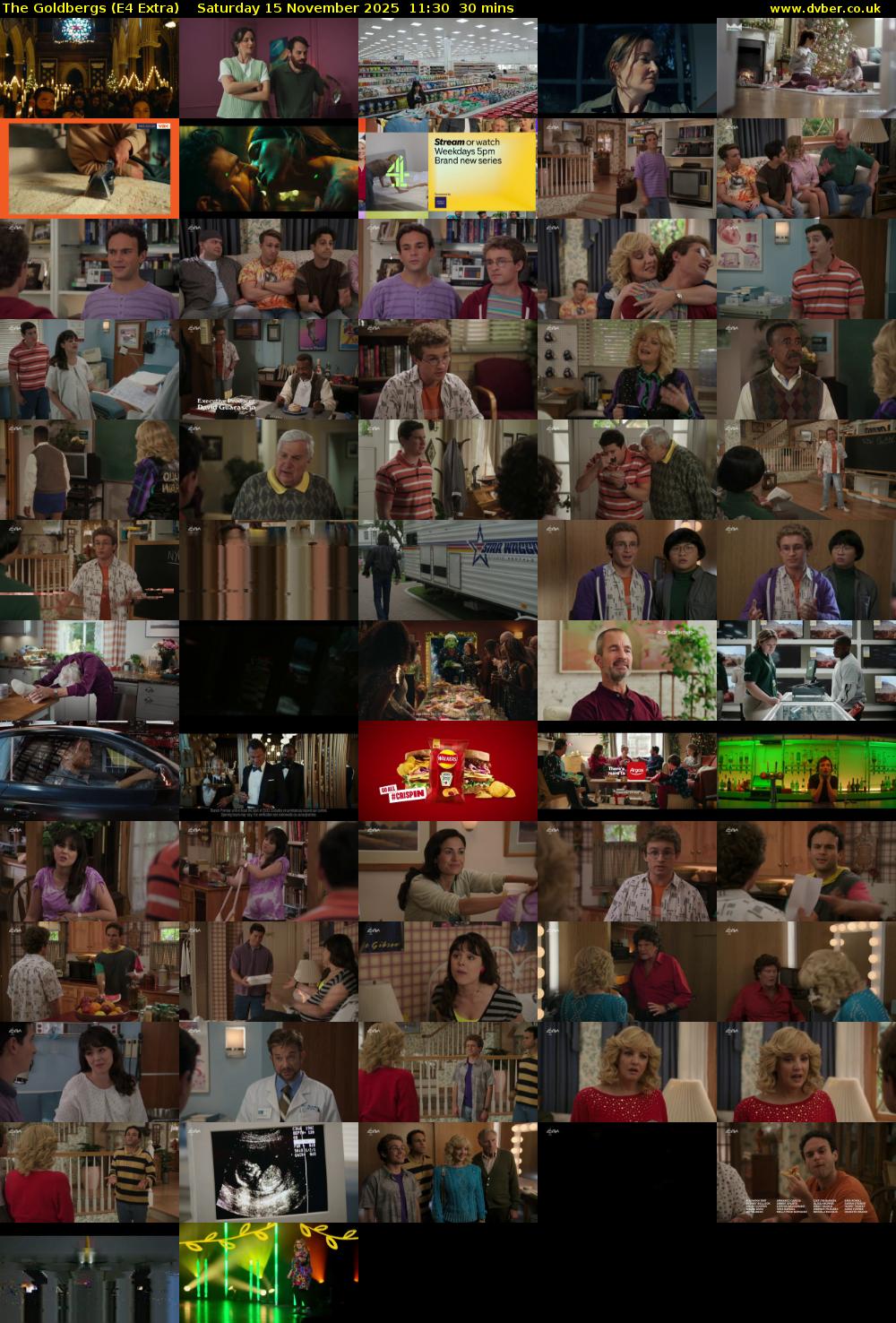 The Goldbergs (E4 Extra) Saturday 15 November 2025 11:30 - 12:00