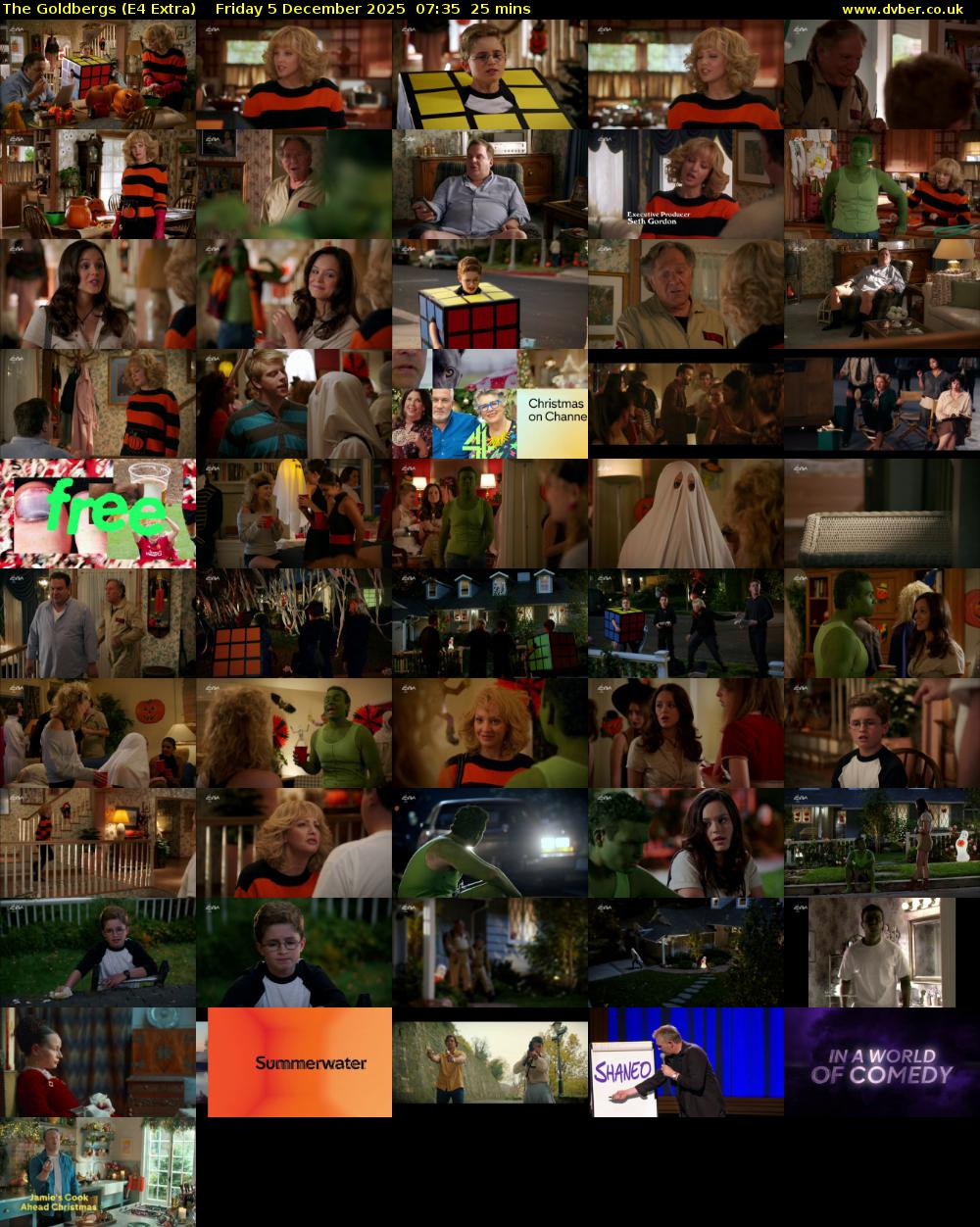 The Goldbergs (E4 Extra) Friday 5 December 2025 07:35 - 08:00