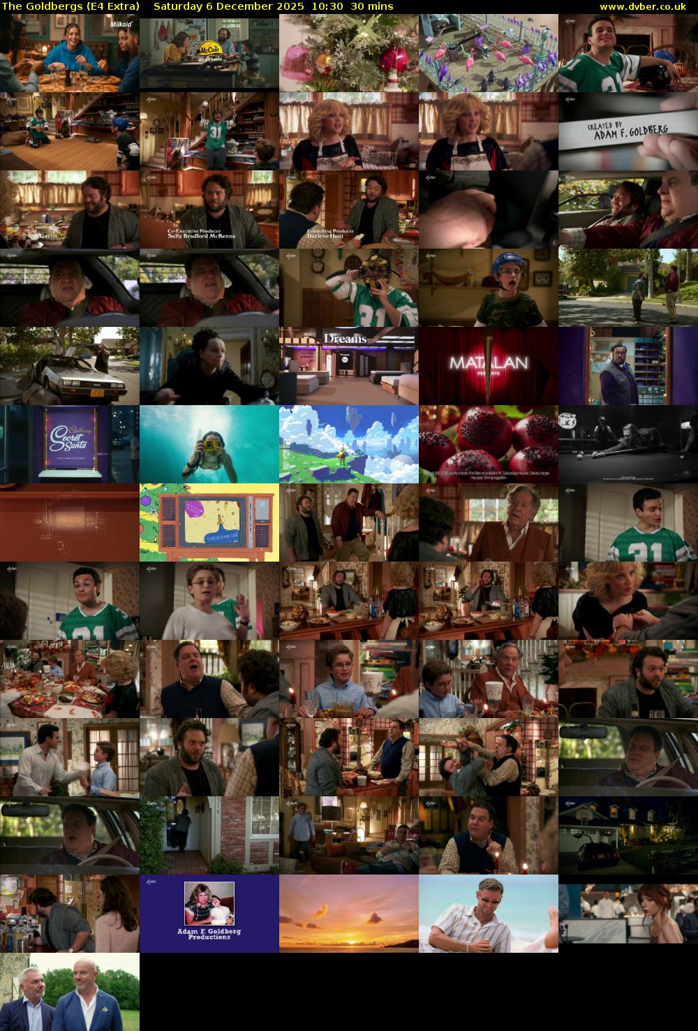 The Goldbergs (E4 Extra) Saturday 6 December 2025 10:30 - 11:00
