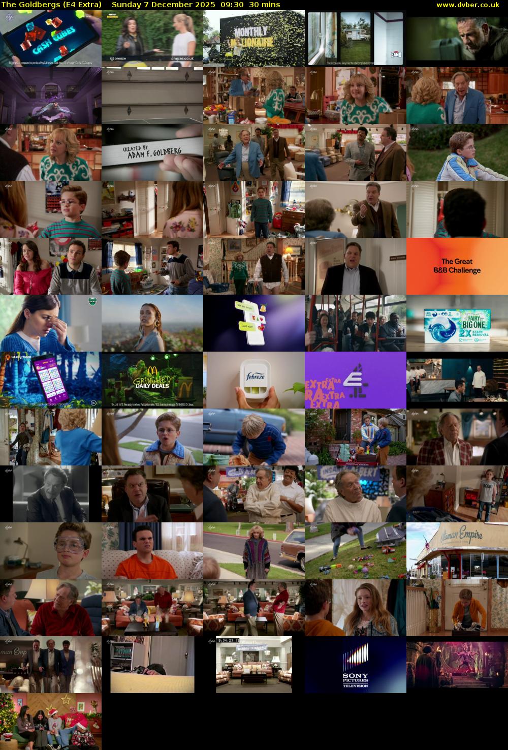 The Goldbergs (E4 Extra) Sunday 7 December 2025 09:30 - 10:00