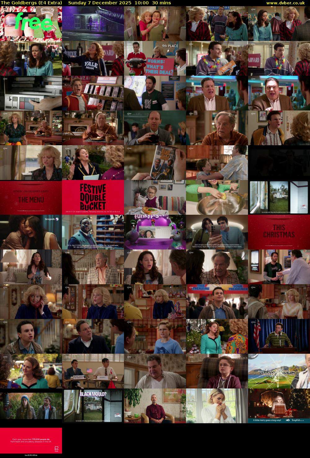 The Goldbergs (E4 Extra) Sunday 7 December 2025 10:00 - 10:30