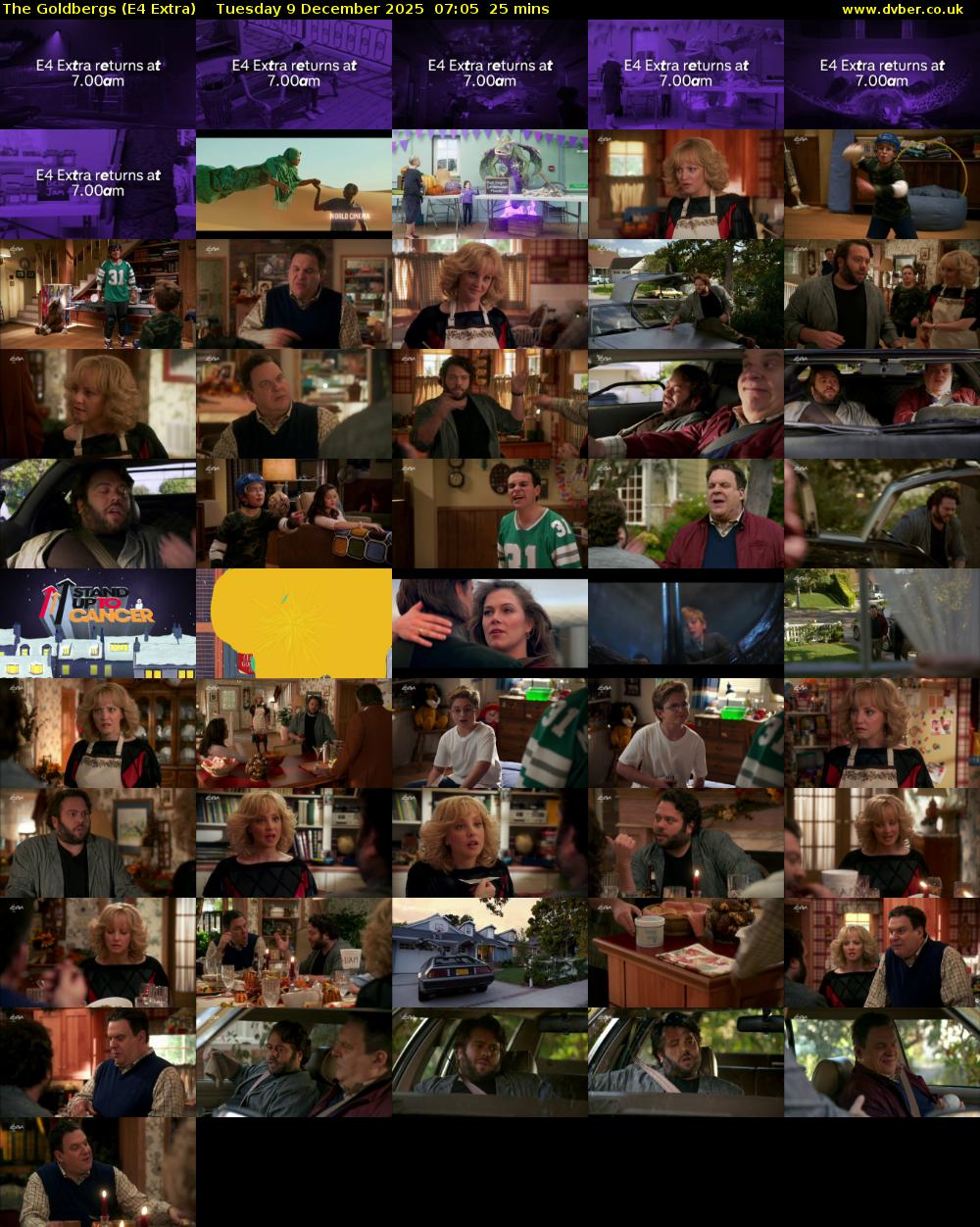 The Goldbergs (E4 Extra) Tuesday 9 December 2025 07:05 - 07:30