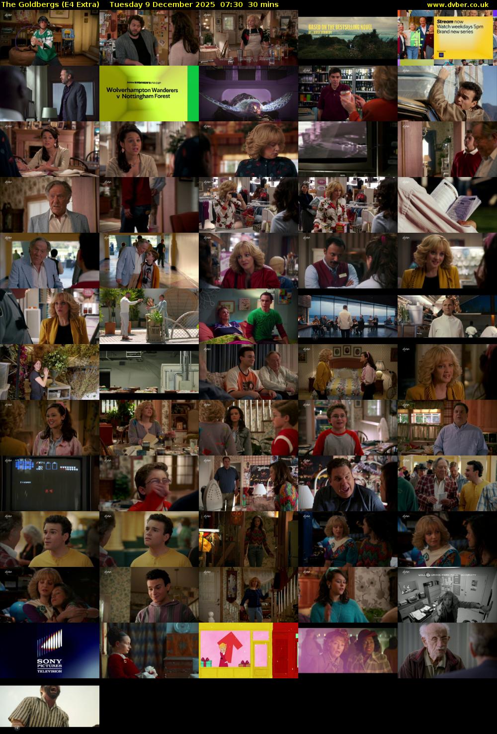 The Goldbergs (E4 Extra) Tuesday 9 December 2025 07:30 - 08:00