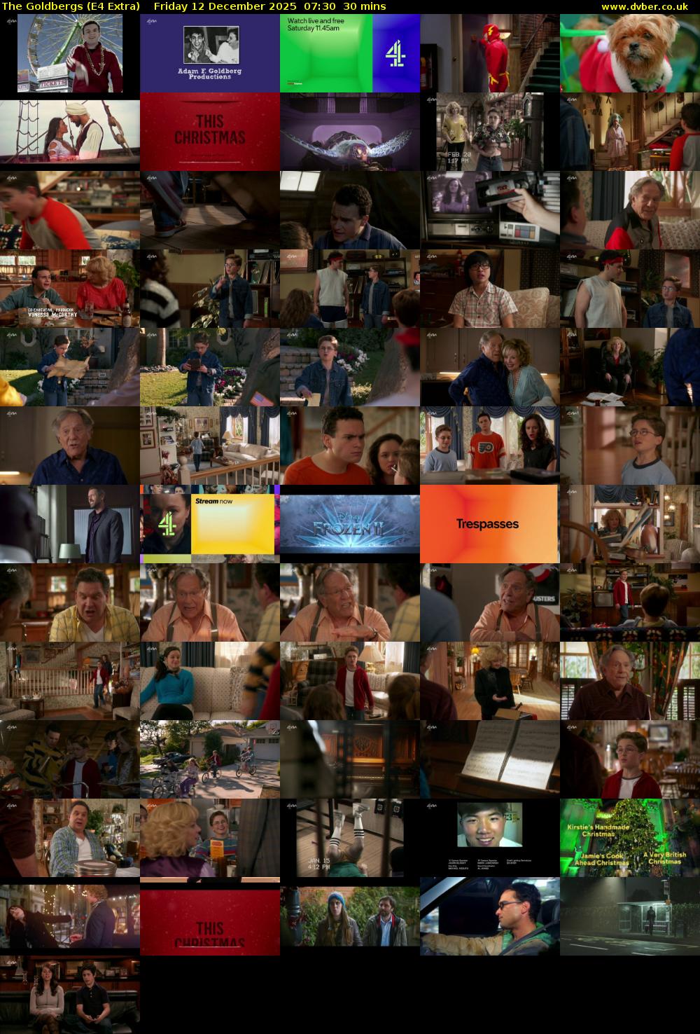 The Goldbergs (E4 Extra) Friday 12 December 2025 07:30 - 08:00