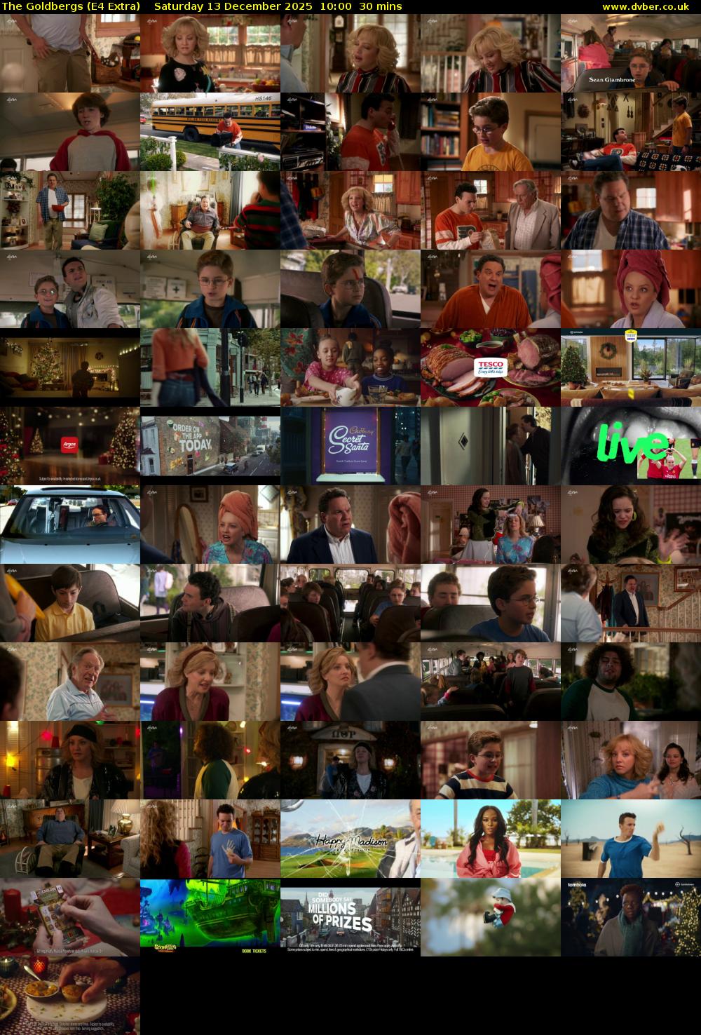 The Goldbergs (E4 Extra) Saturday 13 December 2025 10:00 - 10:30