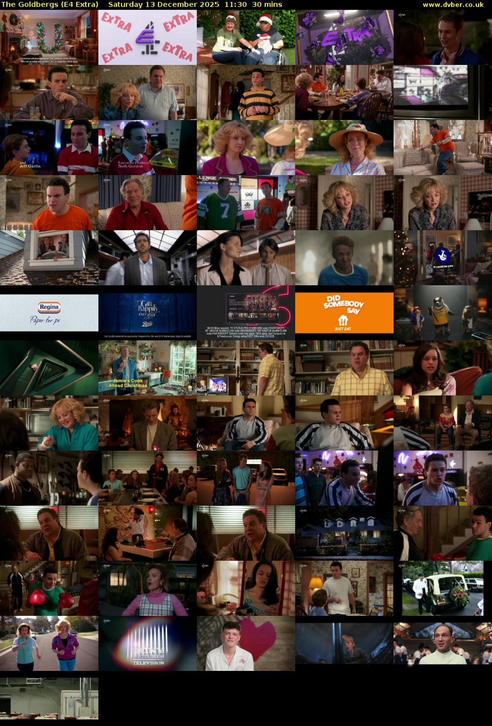 The Goldbergs (E4 Extra) Saturday 13 December 2025 11:30 - 12:00