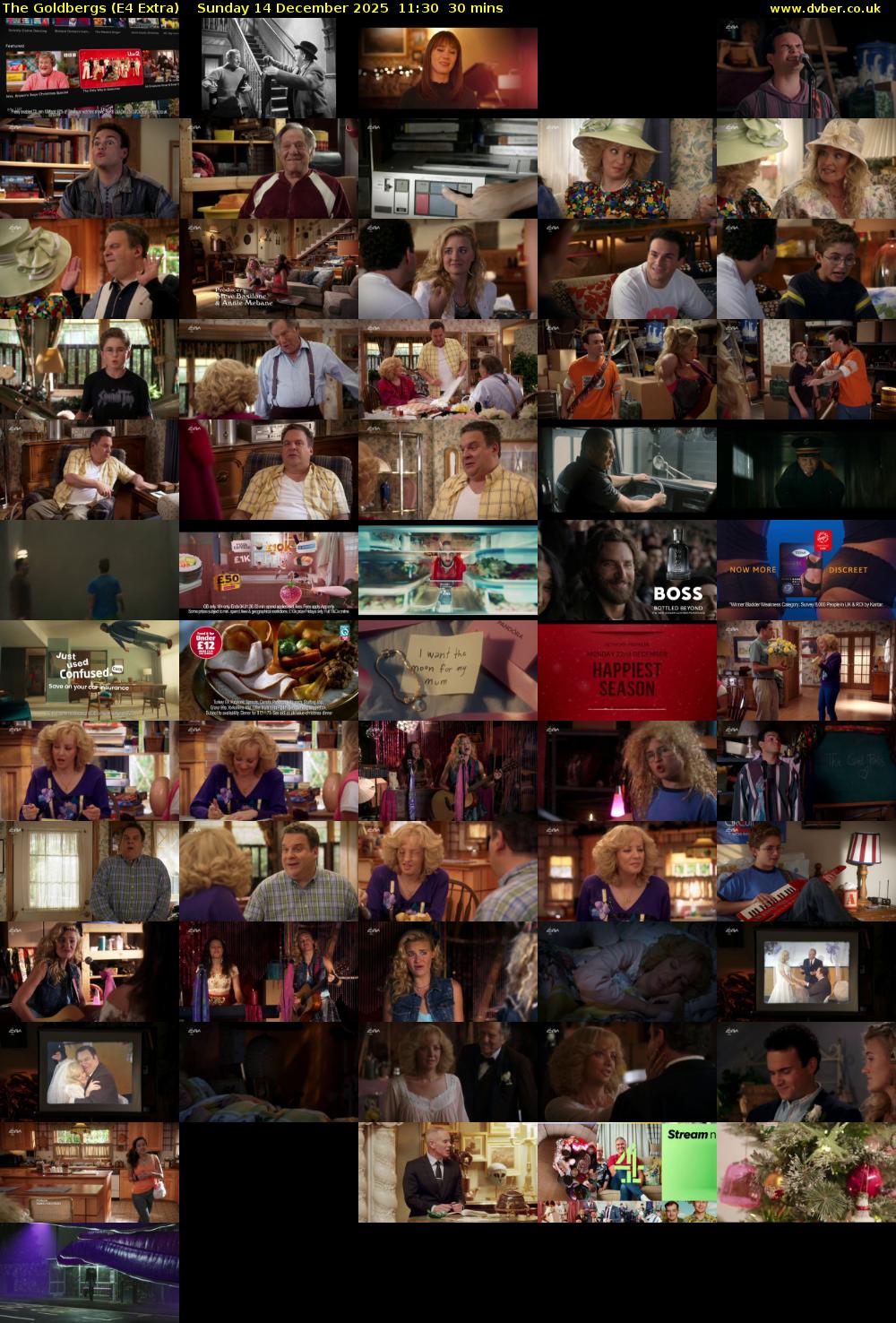 The Goldbergs (E4 Extra) Sunday 14 December 2025 11:30 - 12:00