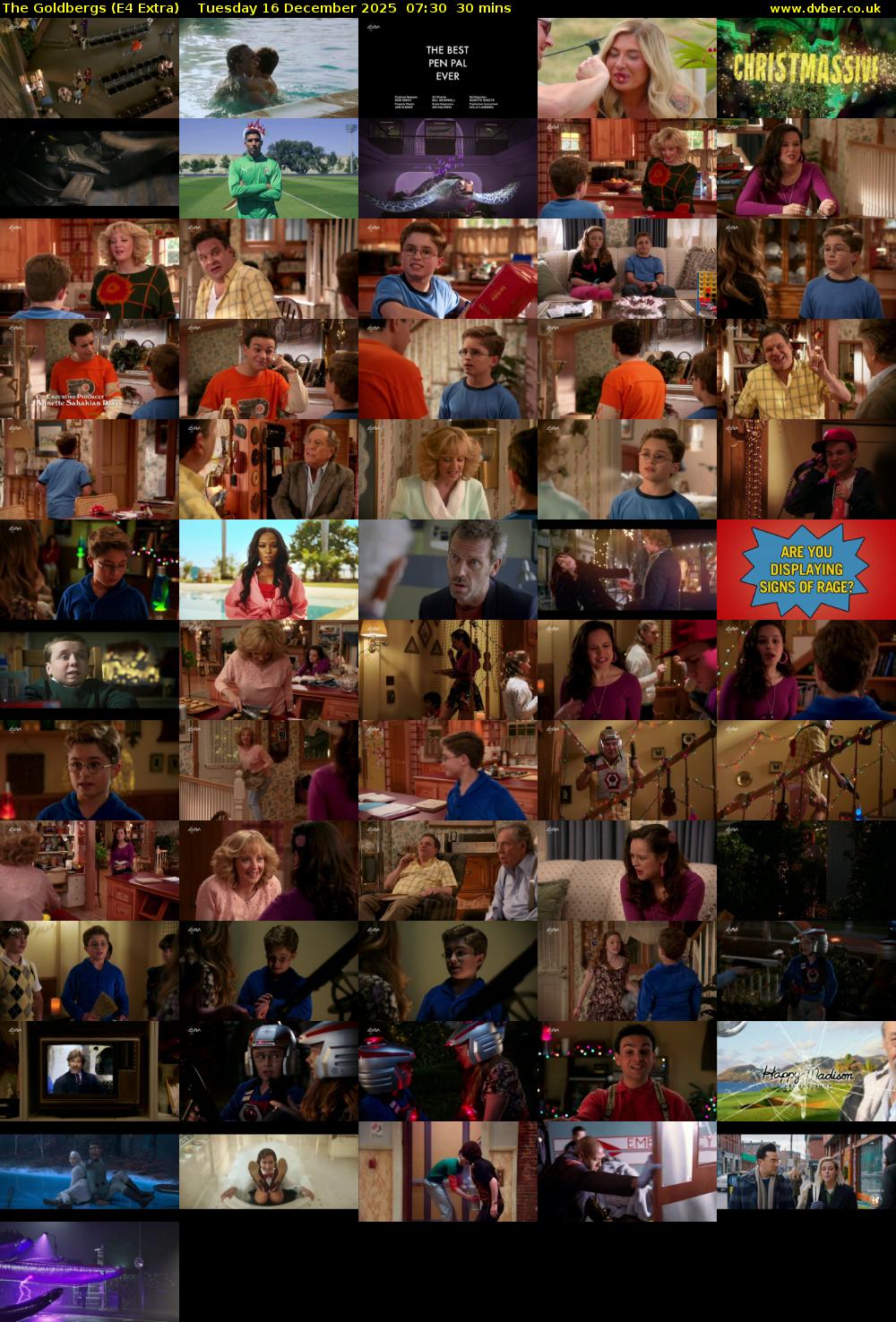 The Goldbergs (E4 Extra) Tuesday 16 December 2025 07:30 - 08:00