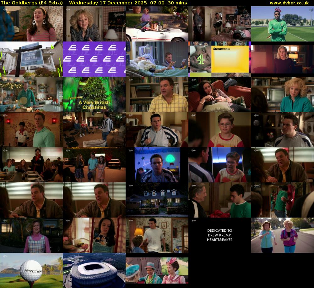The Goldbergs (E4 Extra) Wednesday 17 December 2025 07:00 - 07:30