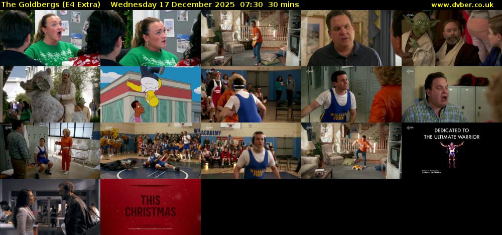 The Goldbergs (E4 Extra) Wednesday 17 December 2025 07:30 - 08:00