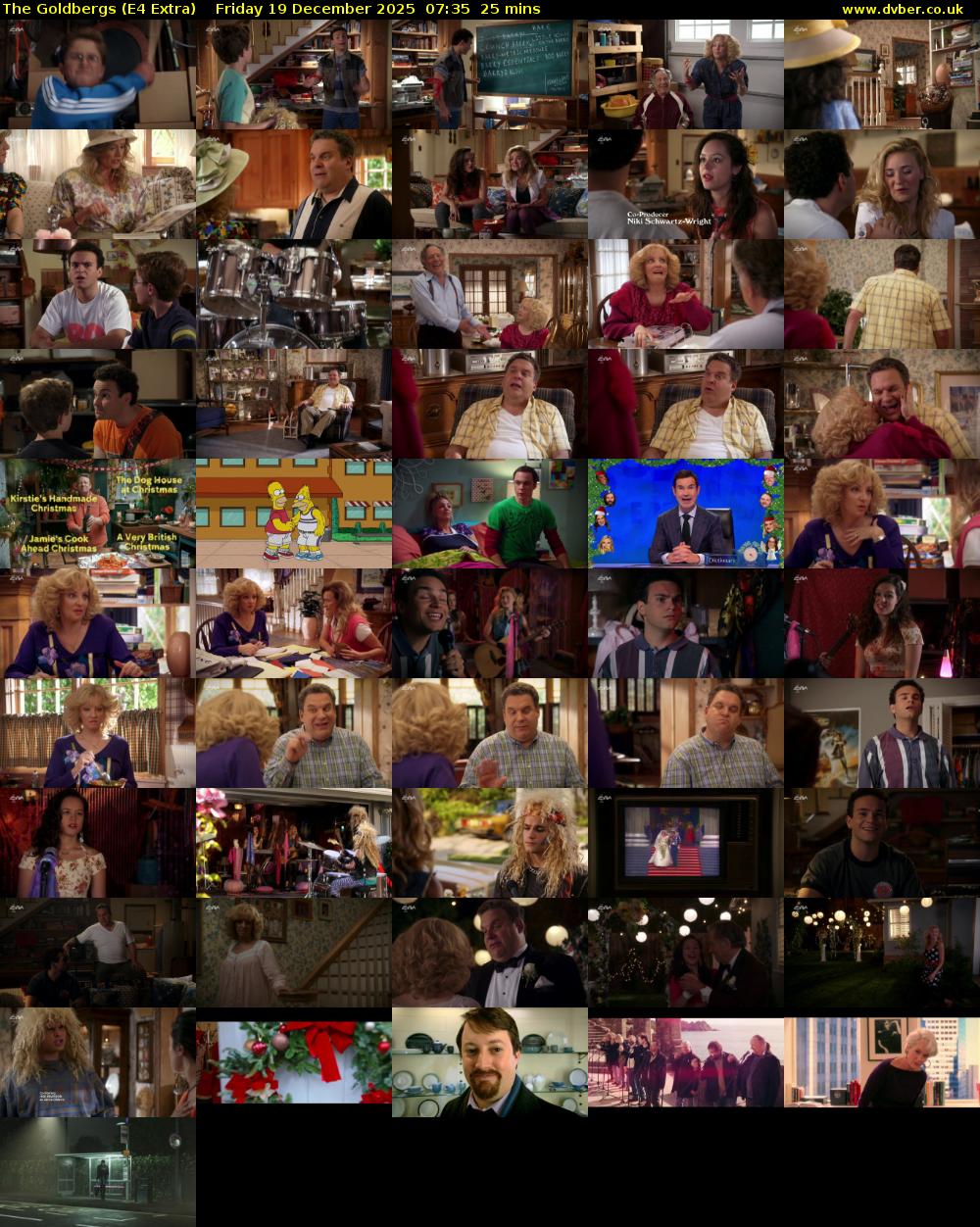 The Goldbergs (E4 Extra) Friday 19 December 2025 07:35 - 08:00