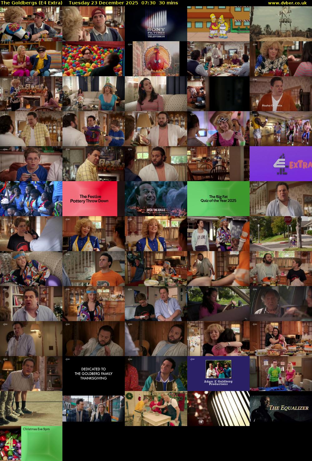 The Goldbergs (E4 Extra) Tuesday 23 December 2025 07:30 - 08:00