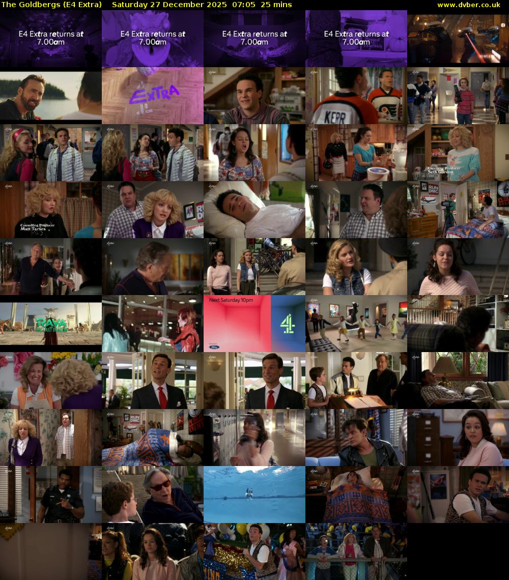 The Goldbergs (E4 Extra) Saturday 27 December 2025 07:05 - 07:30