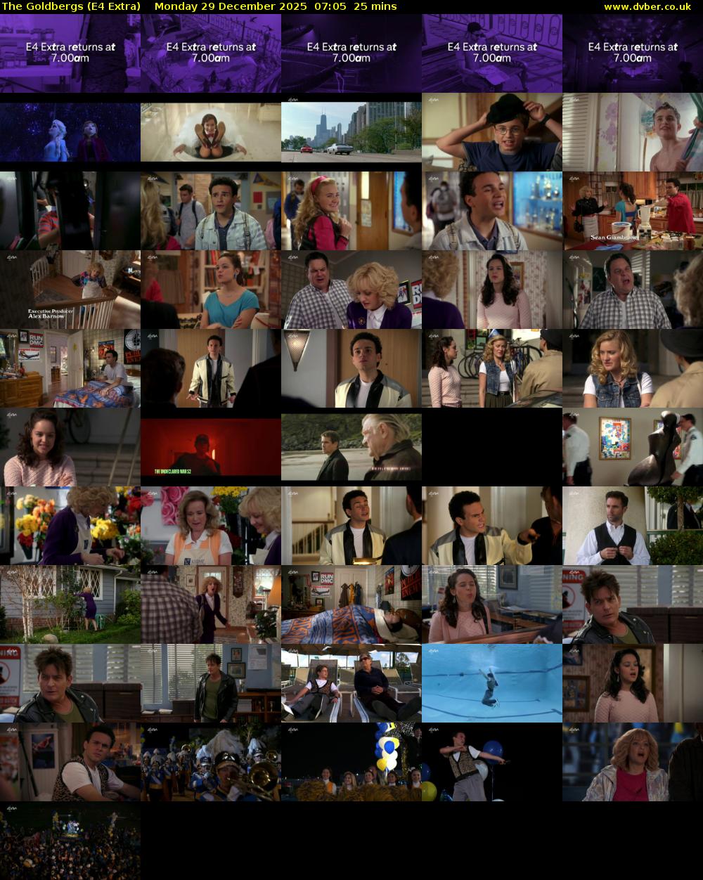 The Goldbergs (E4 Extra) Monday 29 December 2025 07:05 - 07:30