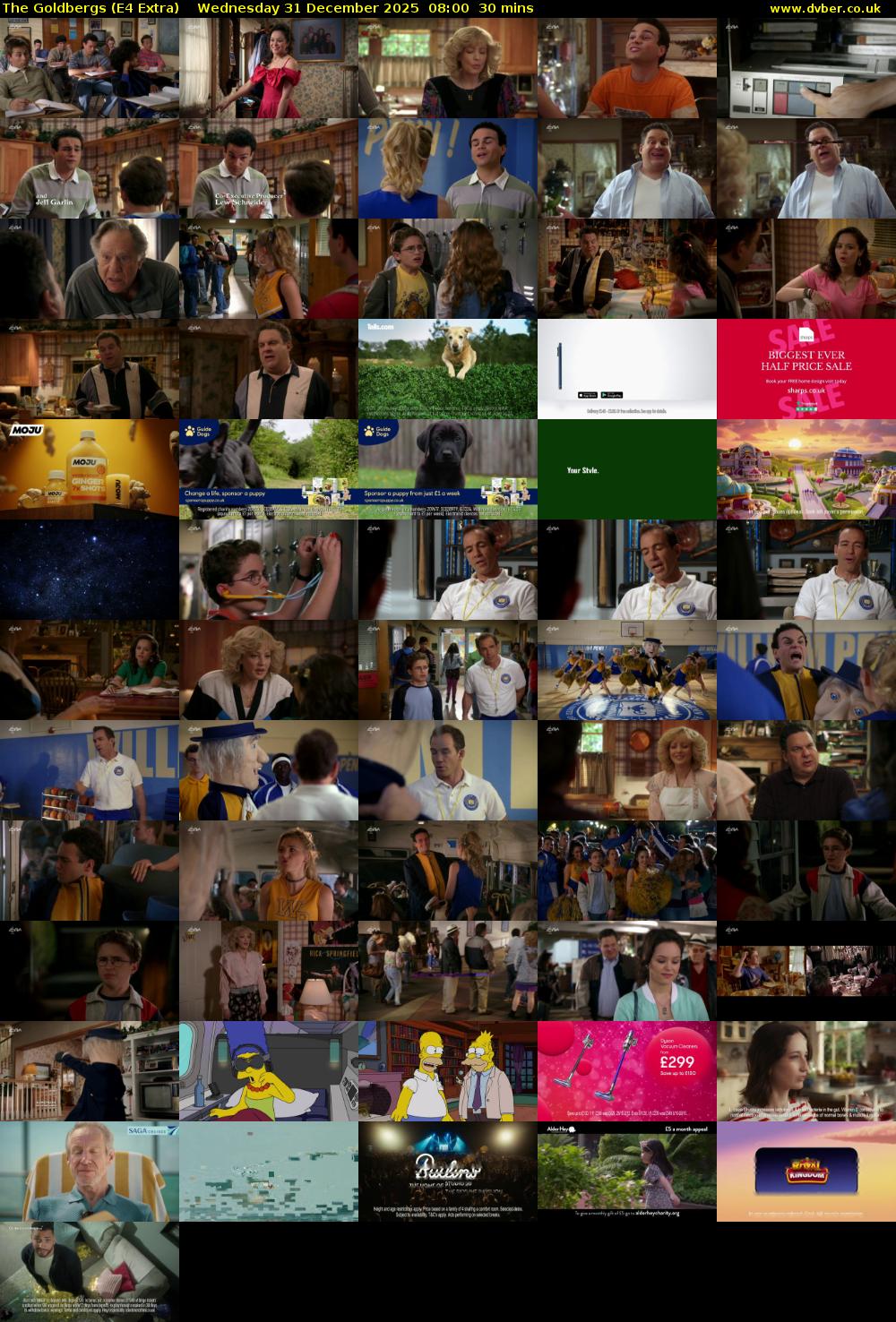 The Goldbergs (E4 Extra) Wednesday 31 December 2025 08:00 - 08:30