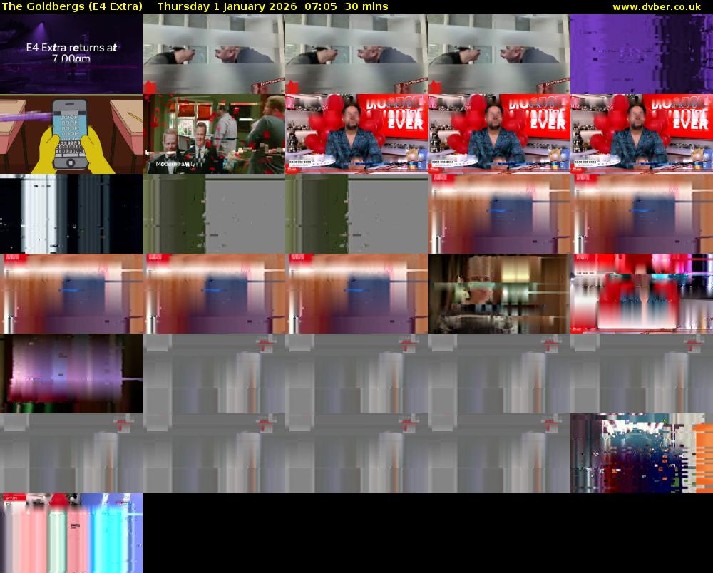 The Goldbergs (E4 Extra) Thursday 1 January 2026 07:05 - 07:35