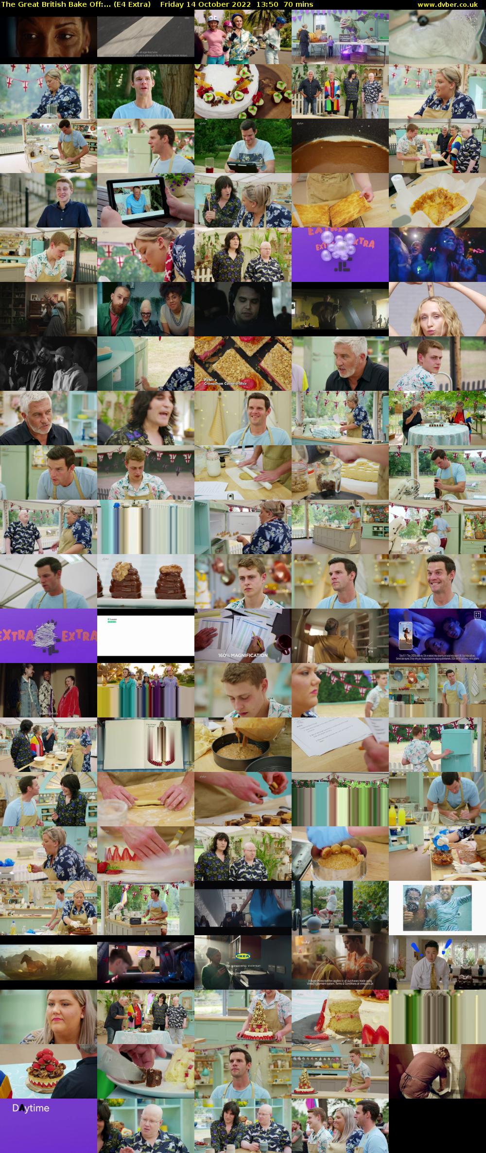 The Great British Bake Off:... (E4 Extra) Friday 14 October 2022 13:50 - 15:00