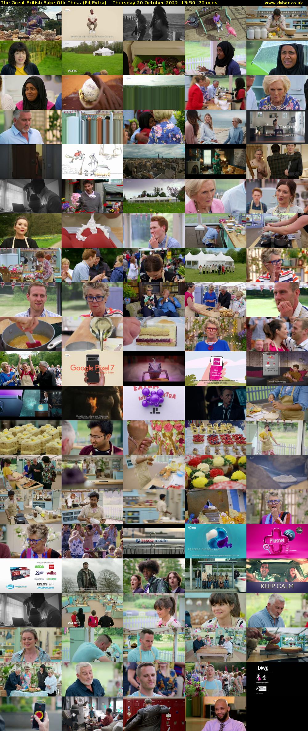 The Great British Bake Off: The... (E4 Extra) Thursday 20 October 2022 13:50 - 15:00
