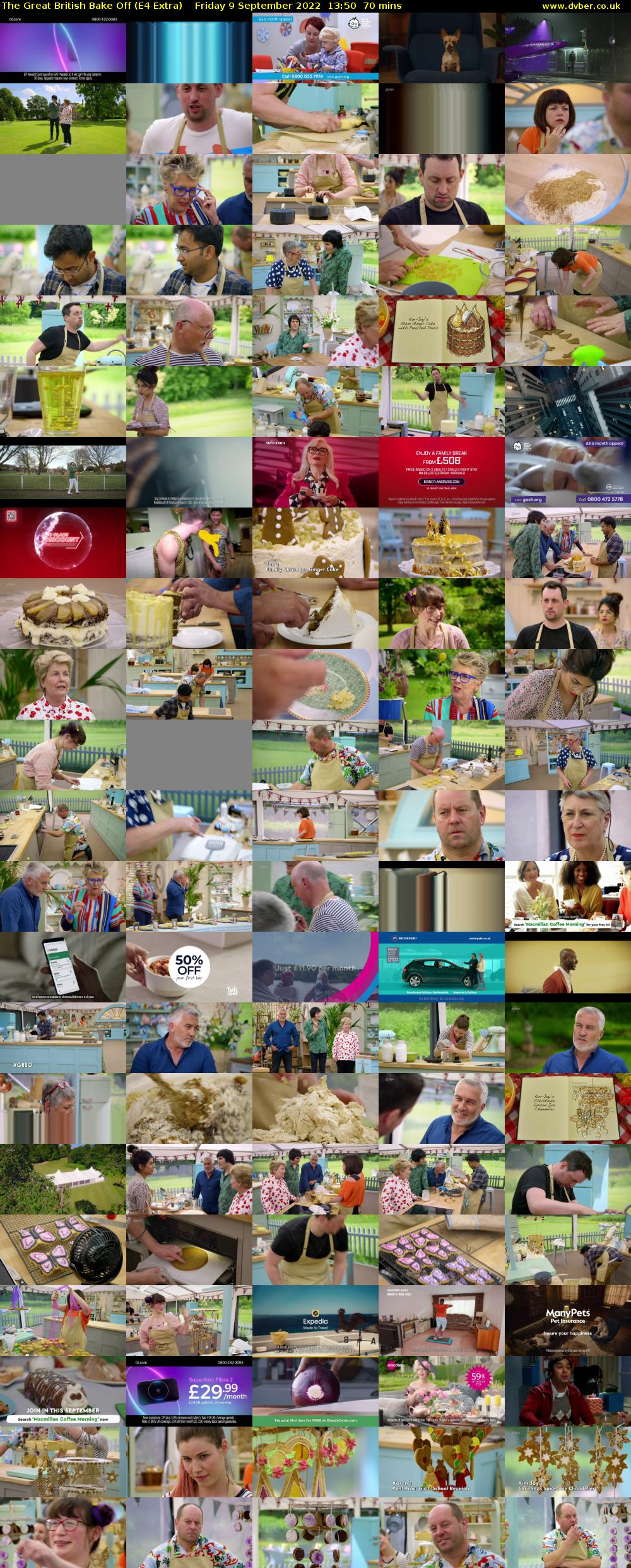 The Great British Bake Off (E4 Extra) Friday 9 September 2022 13:50 - 15:00