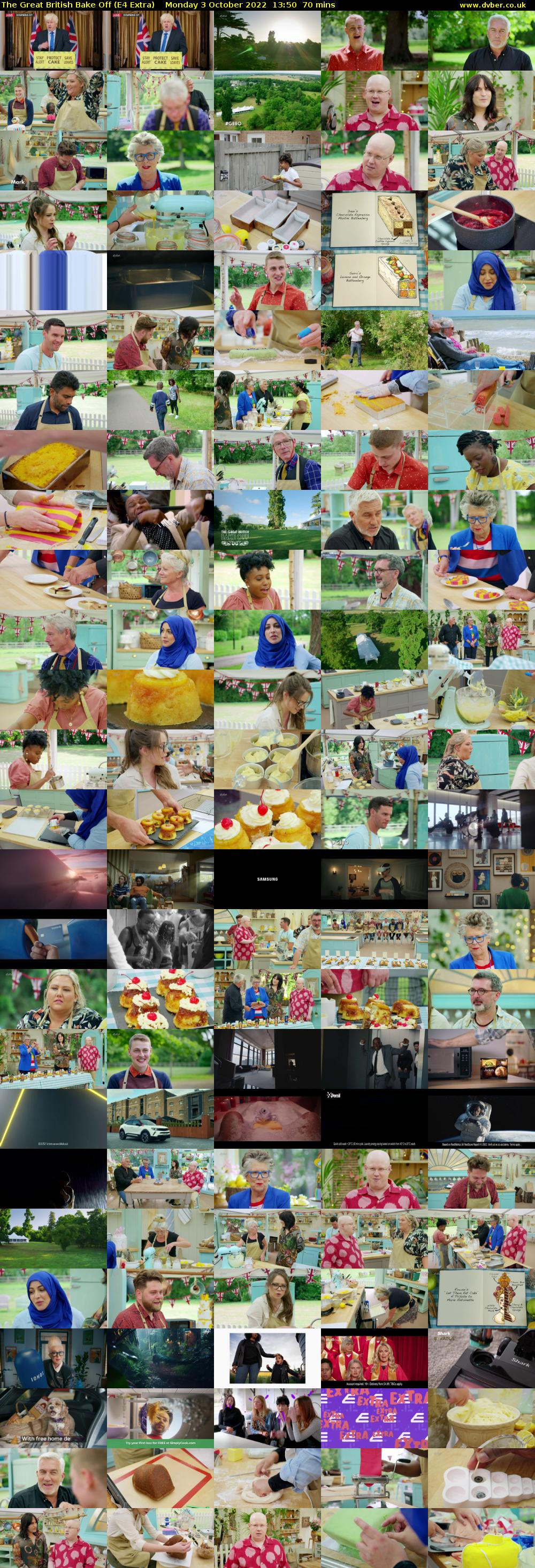 The Great British Bake Off (E4 Extra) Monday 3 October 2022 13:50 - 15:00