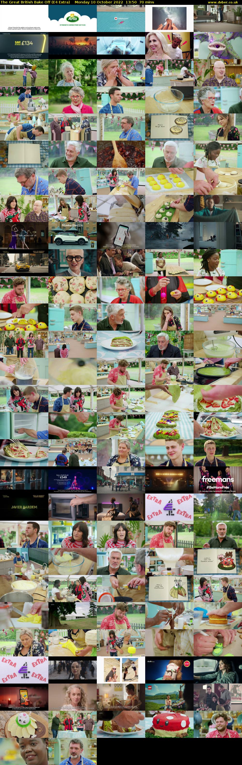 The Great British Bake Off (E4 Extra) Monday 10 October 2022 13:50 - 15:00