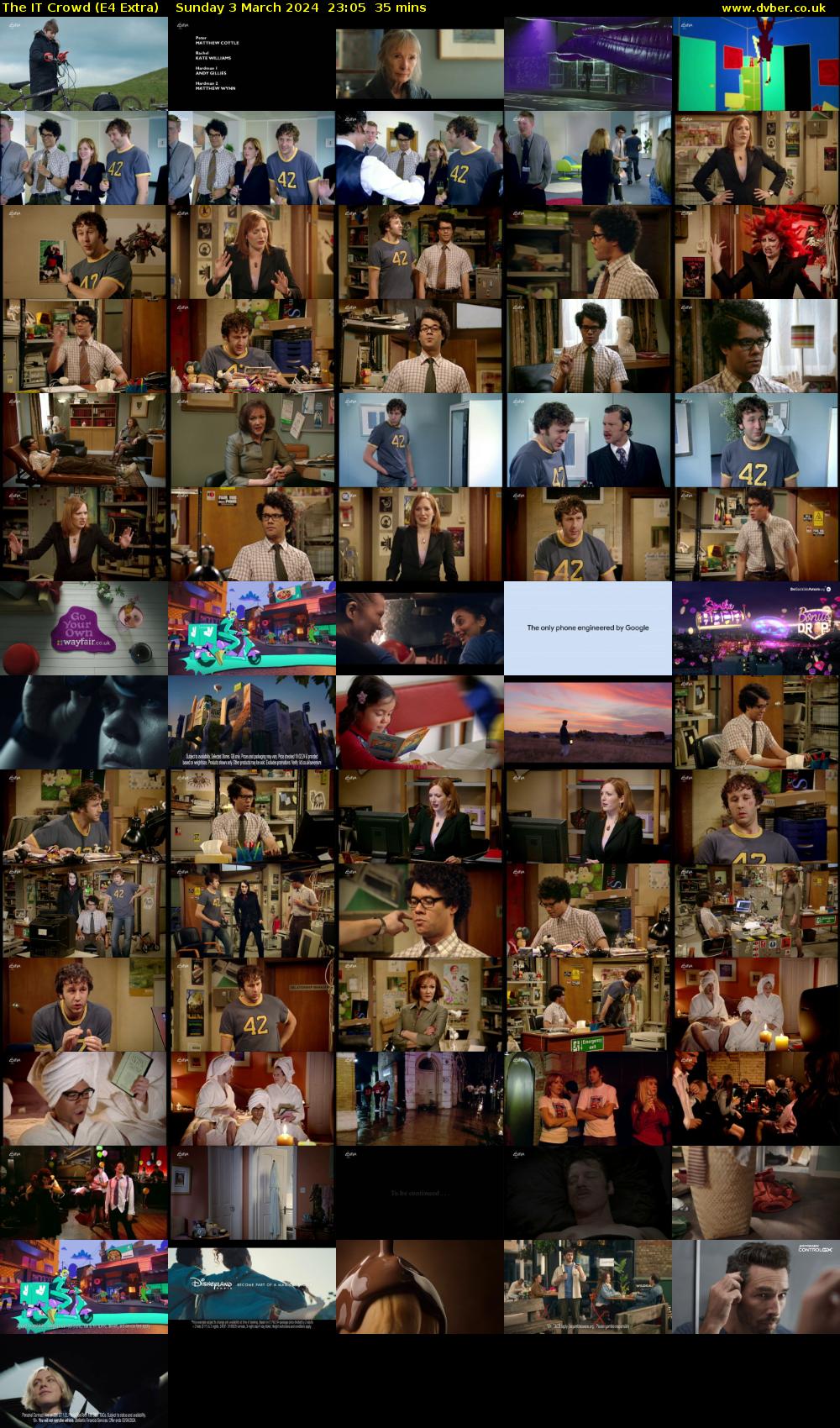 The IT Crowd (E4 Extra) Sunday 3 March 2024 23:05 - 23:40