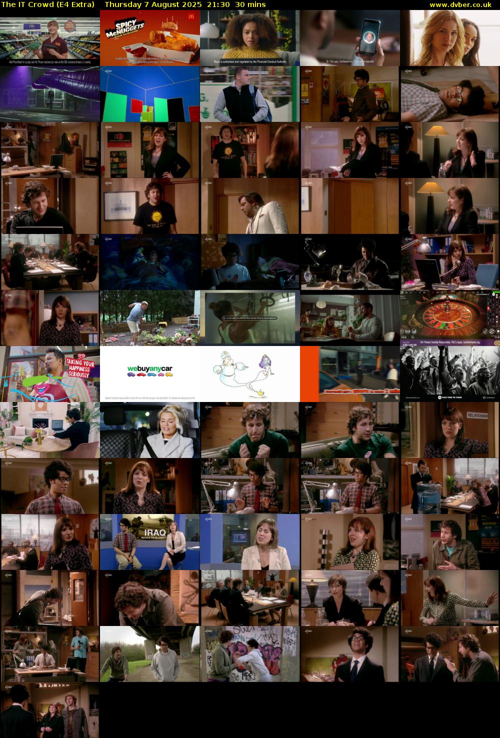 The IT Crowd (E4 Extra) Thursday 7 August 2025 21:30 - 22:00
