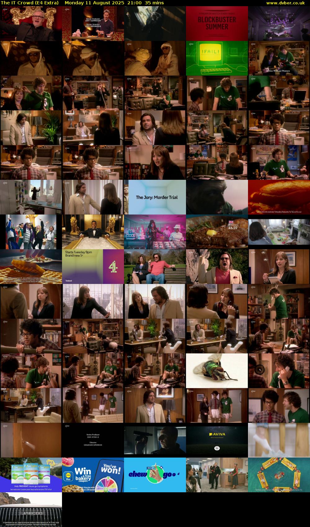 The IT Crowd (E4 Extra) Monday 11 August 2025 21:00 - 21:35
