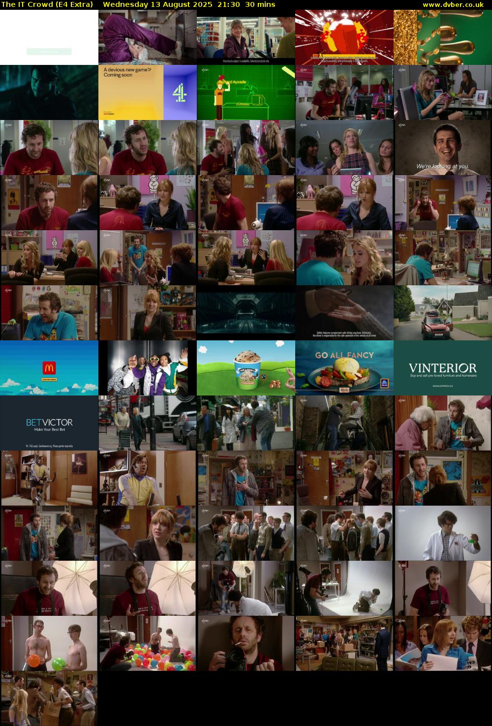 The IT Crowd (E4 Extra) Wednesday 13 August 2025 21:30 - 22:00