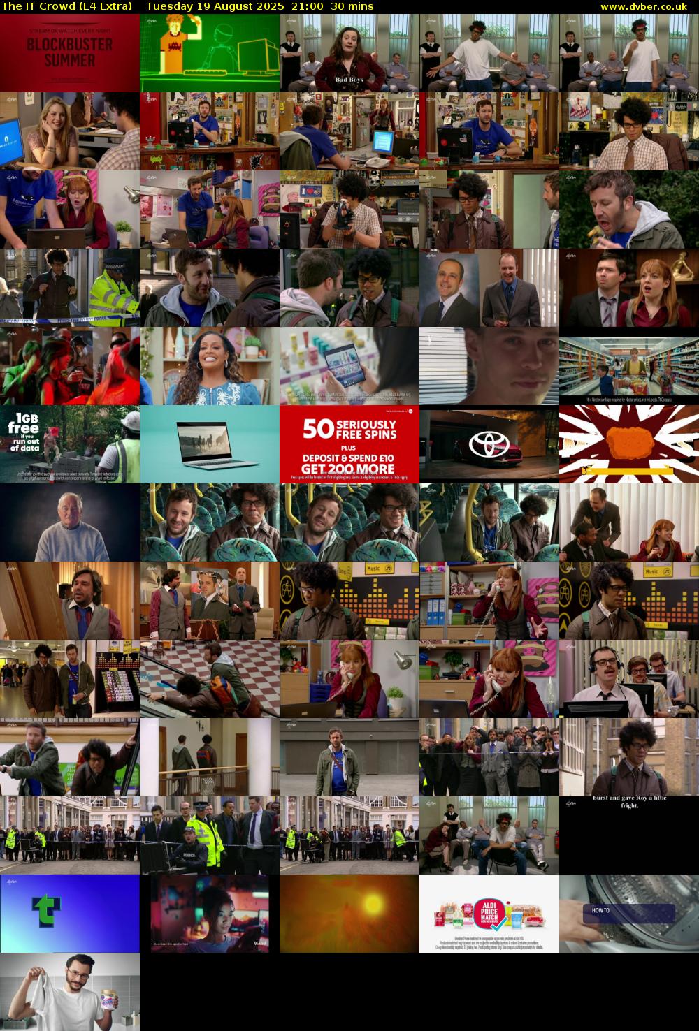 The IT Crowd (E4 Extra) Tuesday 19 August 2025 21:00 - 21:30