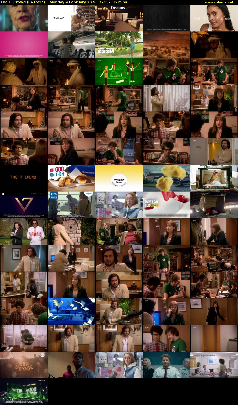 The IT Crowd (E4 Extra) Monday 9 February 2026 22:35 - 23:10