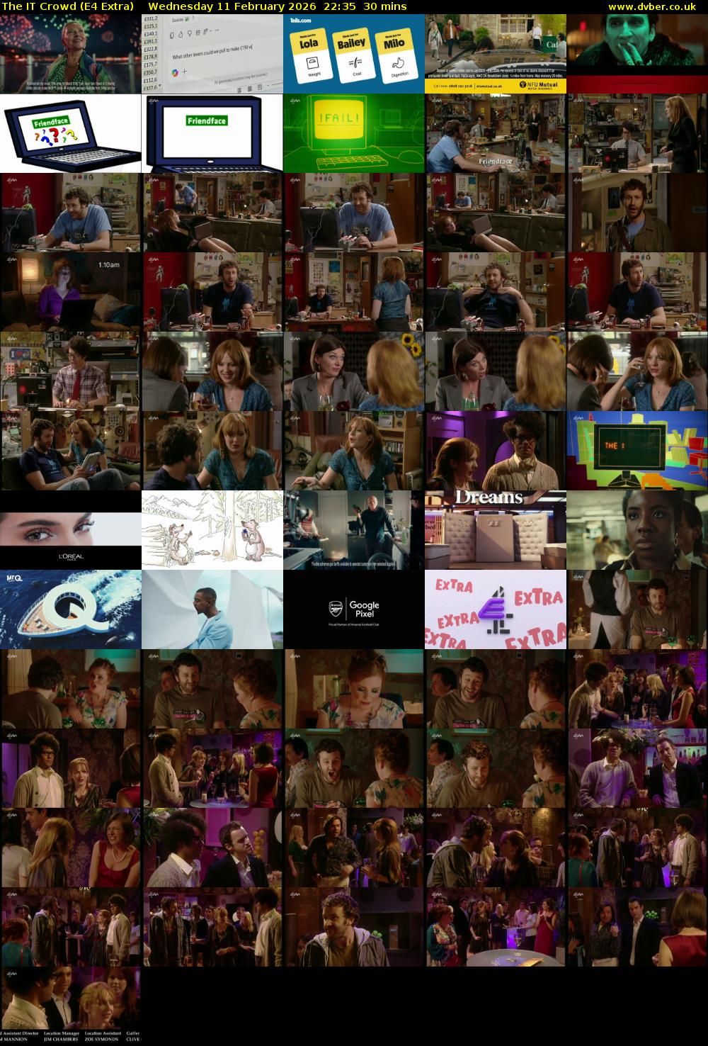 The IT Crowd (E4 Extra) Wednesday 11 February 2026 22:35 - 23:05